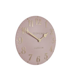 12” Arabic Wall Clock - Blush Pink