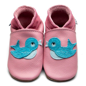 Inch Blue Baby Shoes - Bluebird Baby Pink