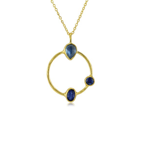 18k Gold Plated Hoop Necklace