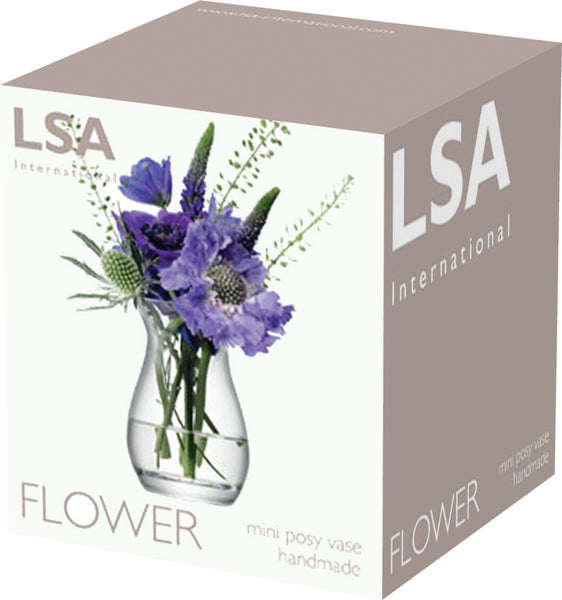 cadeauxwells - Flower Mini Posy Vase Clear - LSA - Glassware