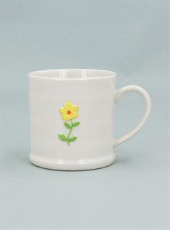 Stoneware Mini Mug - Yellow Flower
