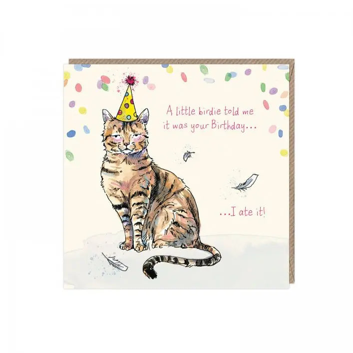 A little birdie told me it was your birthday
