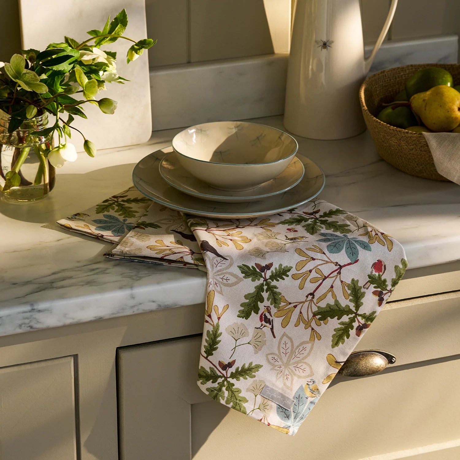 Tea Towel - Orchard Birds