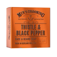 Thistle & Black Pepper Face & Beard Soap Boxed