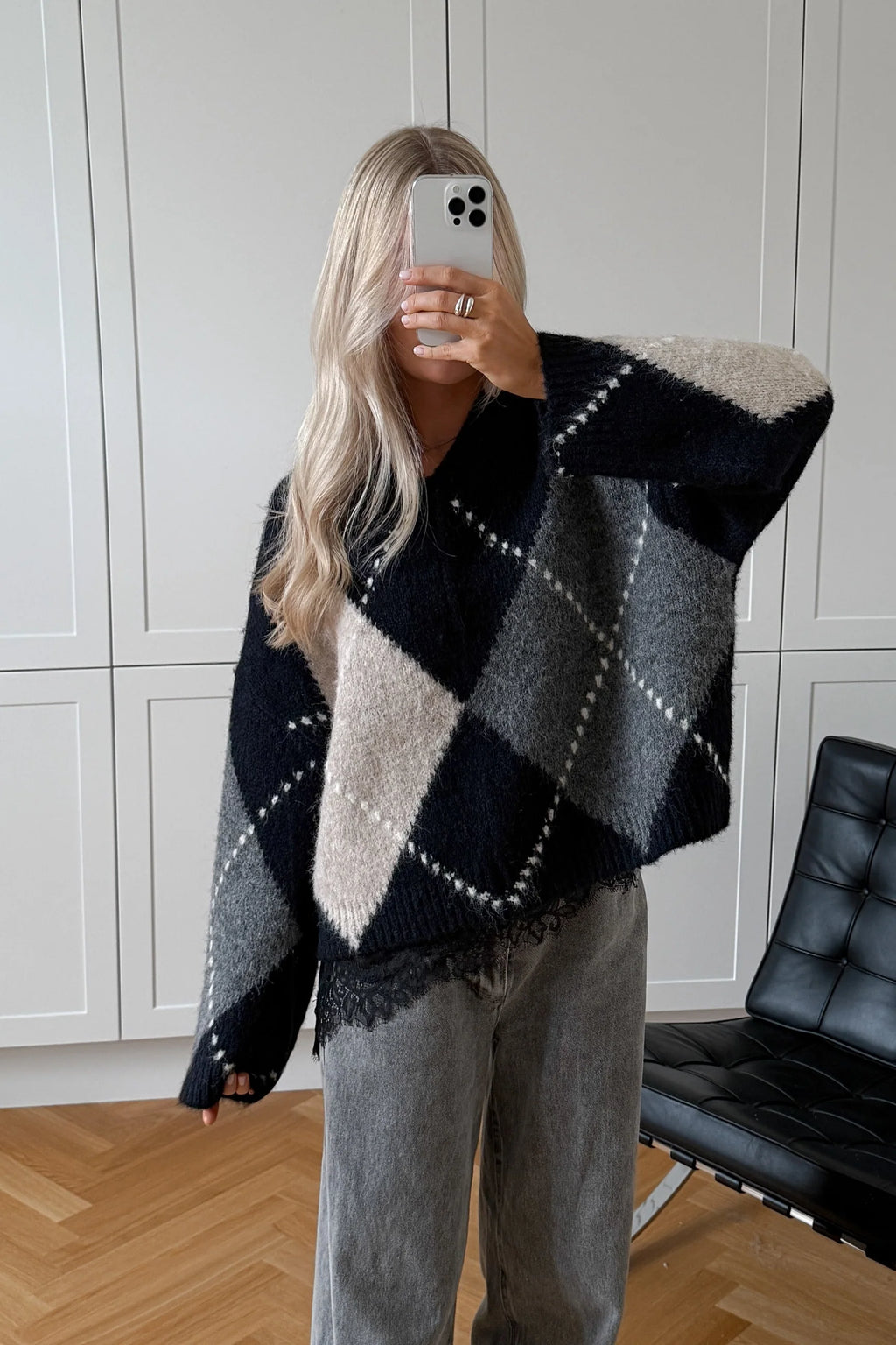 Lai Knit Jumper - Navy Mix