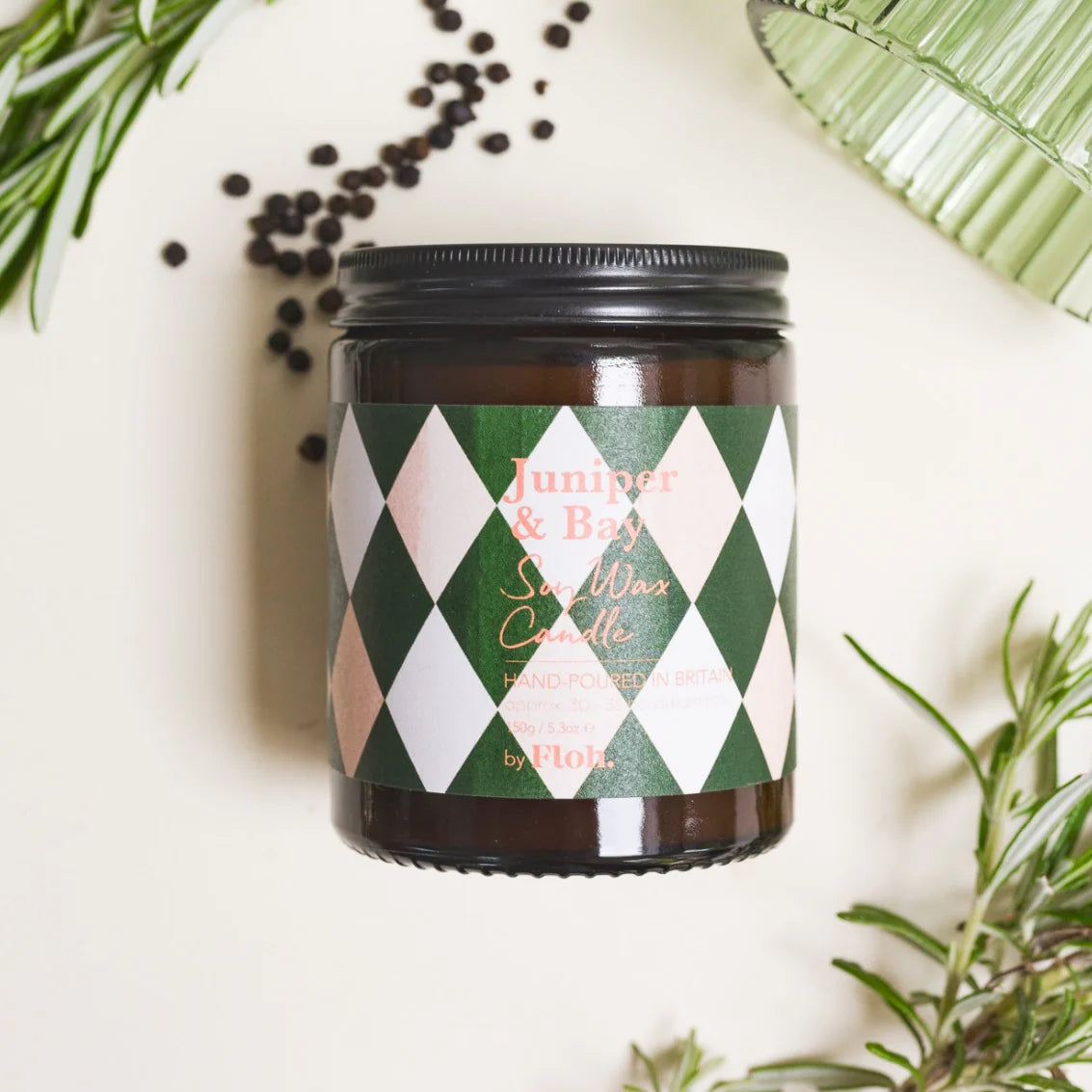Juniper and Bay Soya Wax Candle