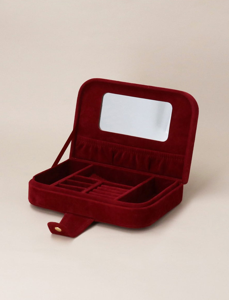 Ruby Velvet Jewellery Book Box