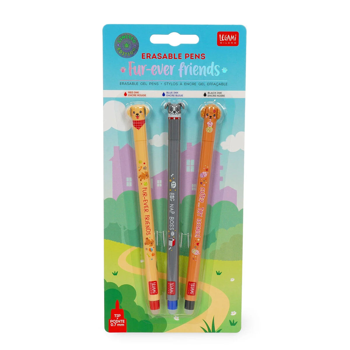 Fur-ever Friends Set of 3 Erasable Gel Pens