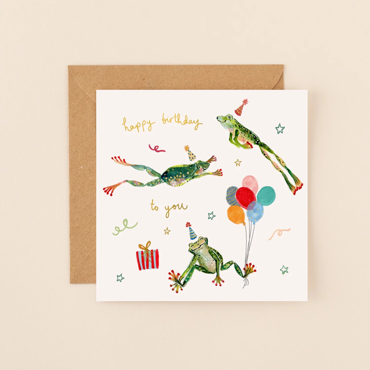 Happy Birthday-jumping frogs