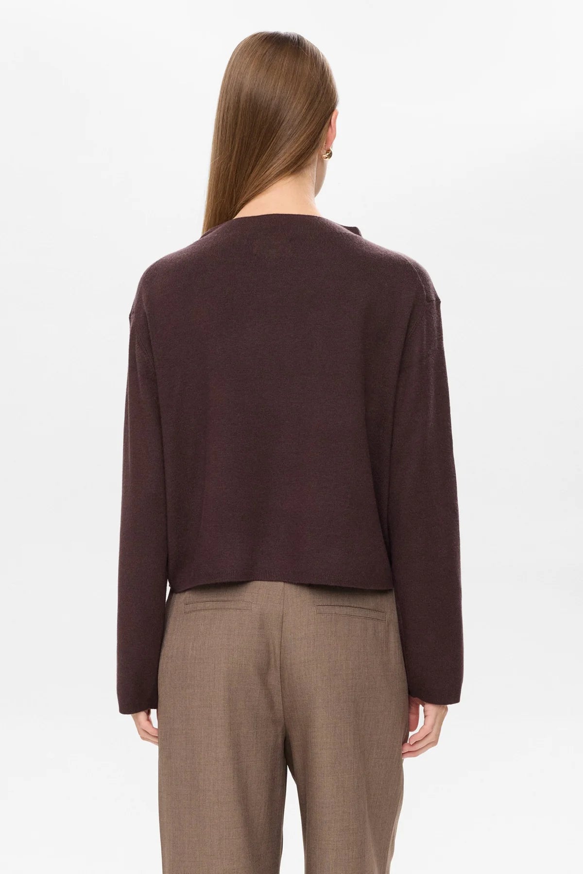 Nucarma Crop Pullover - Black Coffee