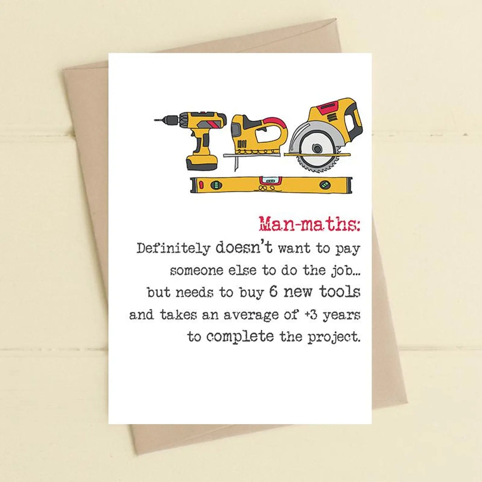 Man-Math - New Tools For The Job Card