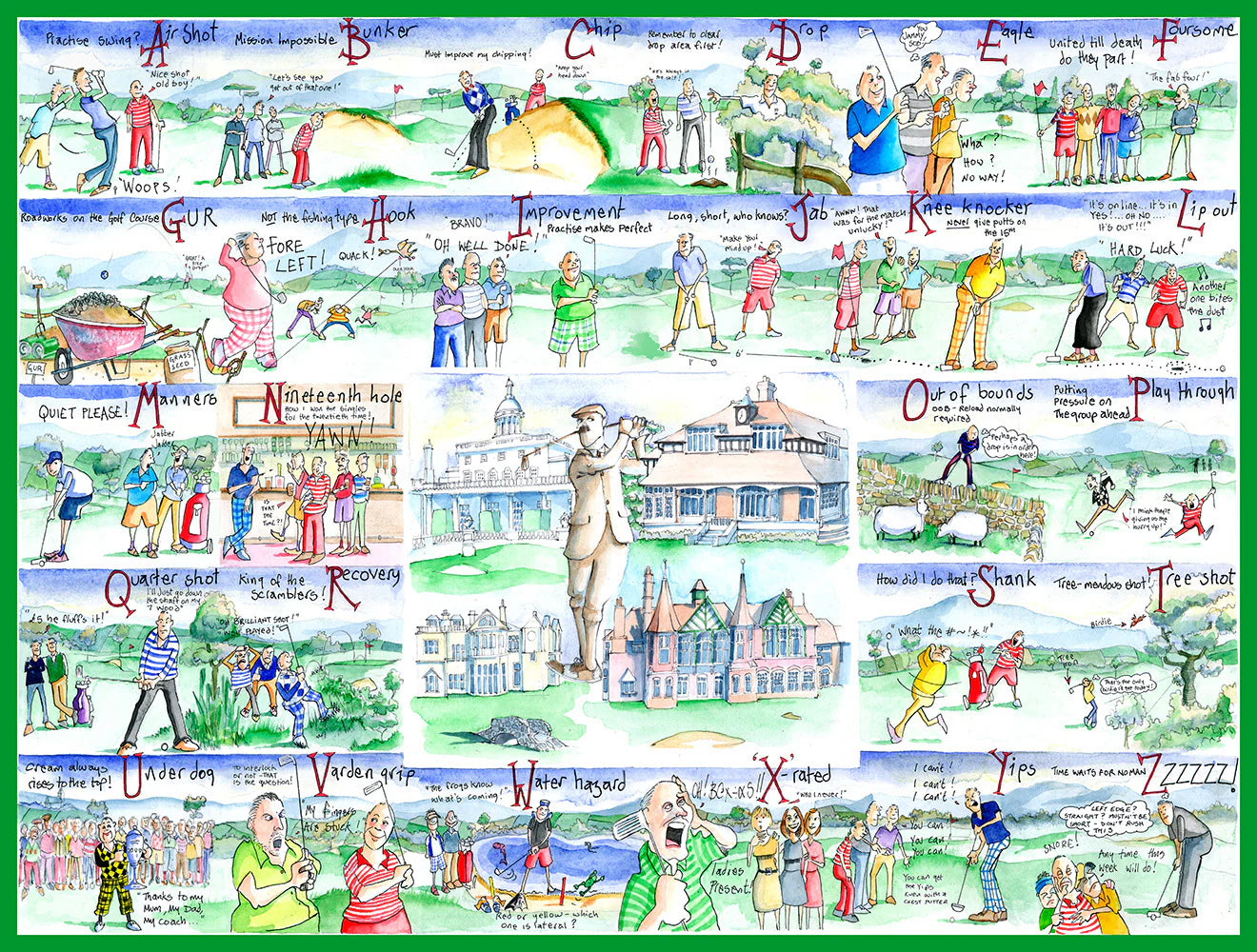 Tim Bulmer 1000 Piece Jigsaw Puzzle- Golf