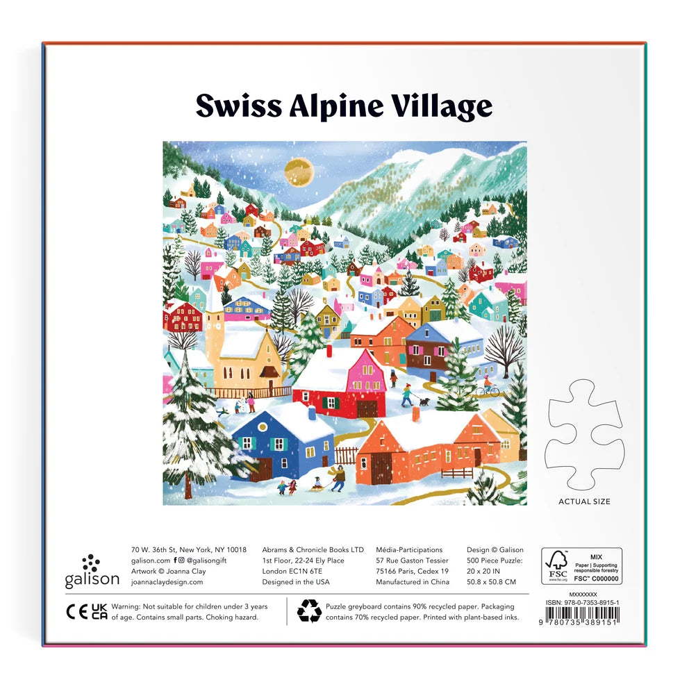Swiss Alpine Village 500 pc Puzzle