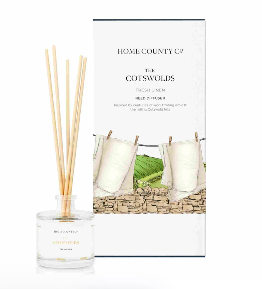 The Cotswolds - Fresh Linen Reed Diffuser