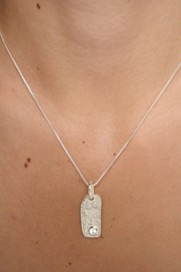 Birthstone Organic Necklace - Freshwater Pearl
