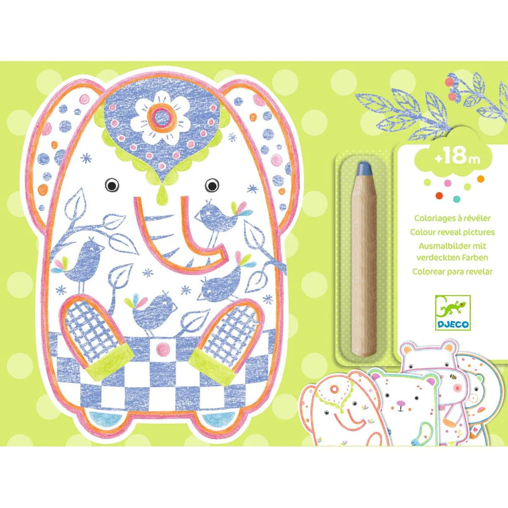 Djeco Magic Colouring - Wild Animals