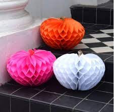 Pumpkin Brights- Honeycomb Pumpkins