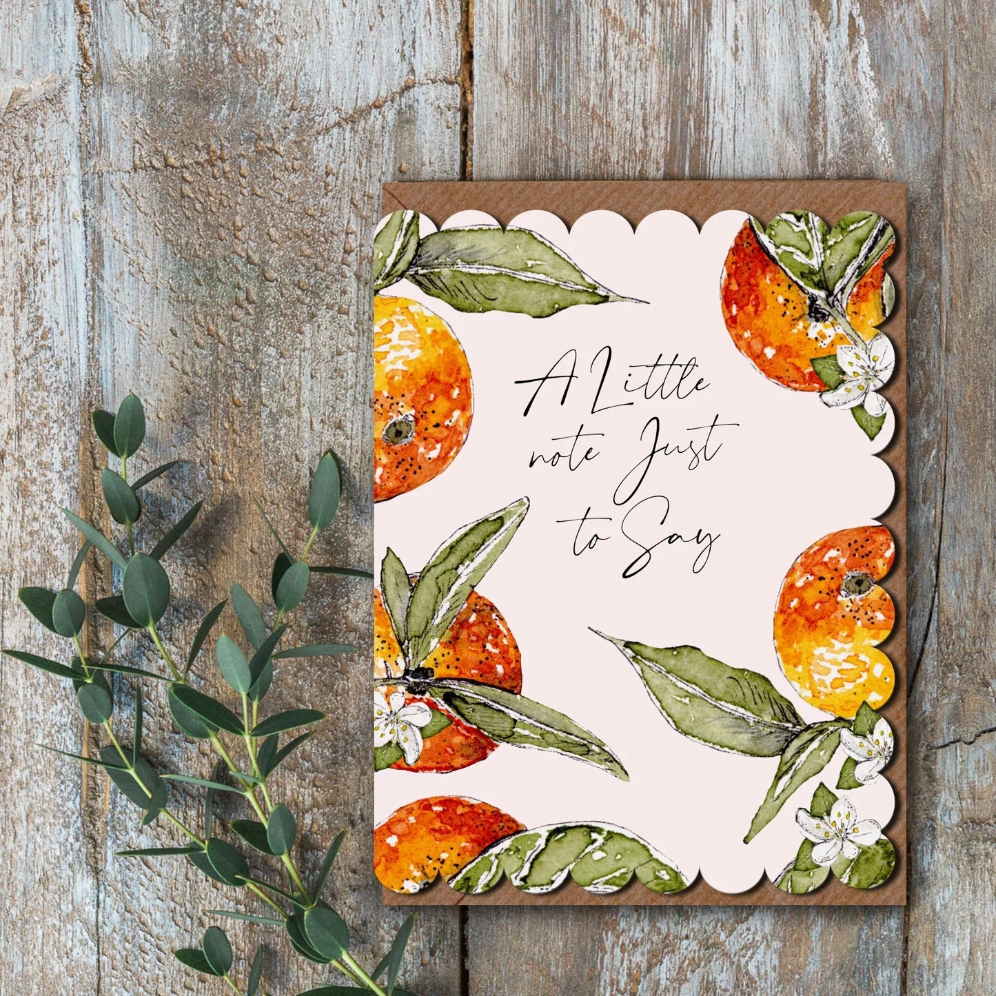 A Little Note To Say (Orange Pure) Card