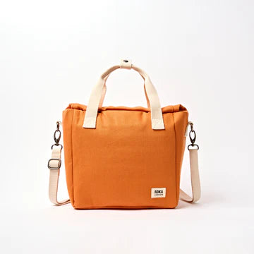 Hampstead Lunch Bag in Burnt Orange Cotton Canvas