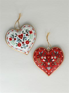 Alpine Tin Heart Decoration