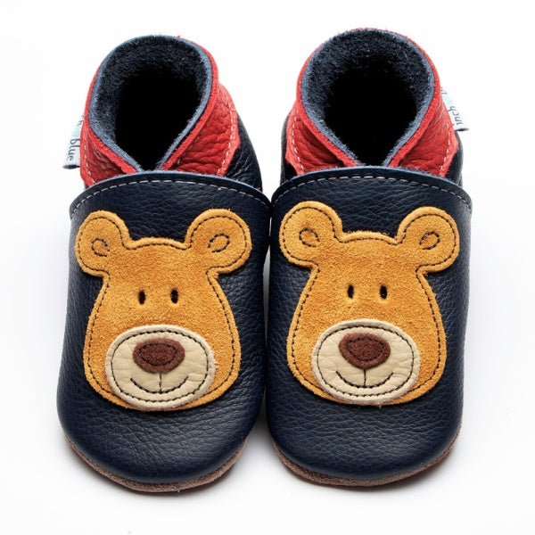 Inch Blue Baby Shoes - Bear Navy/Tan