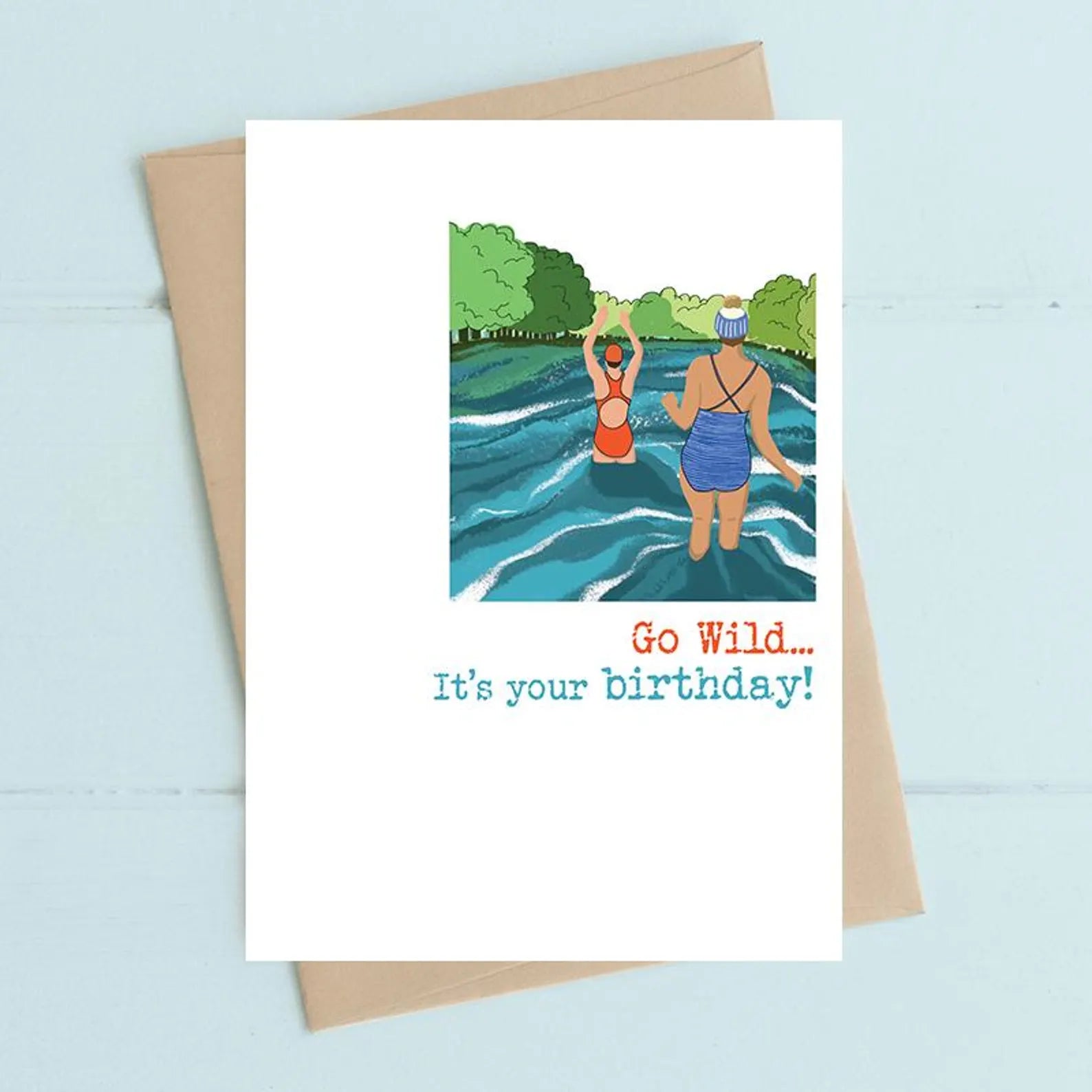 Go Wild - Its Your Birthday - Wild Swimming Card
