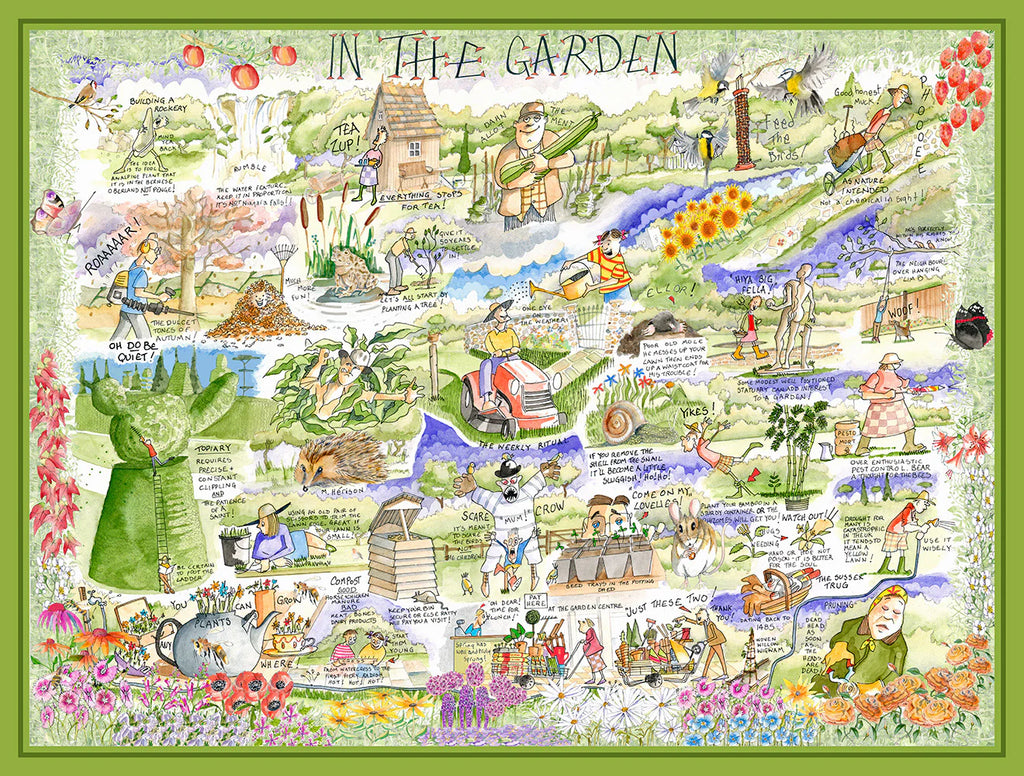 Tim Bulmer 1000 Piece Jigsaw Puzzle - In the Garden