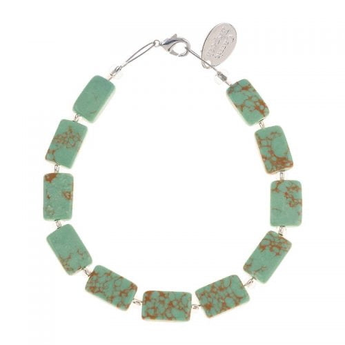 Jade Mosaic Rectangles Bracelet