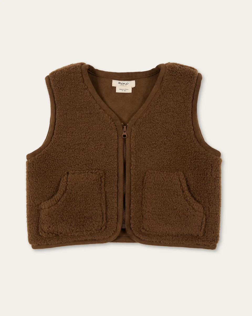 Gareth Mini Gilet - Hazelnut