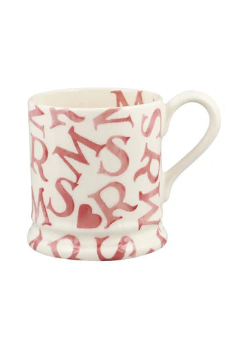 Emma Bridgewater Pink Toast M.R.S Pink 1/2 Pint Mug