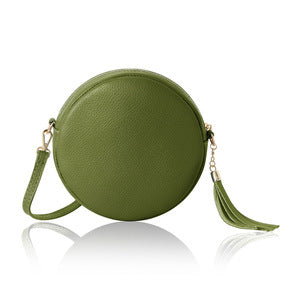 Leather Handbag - Round