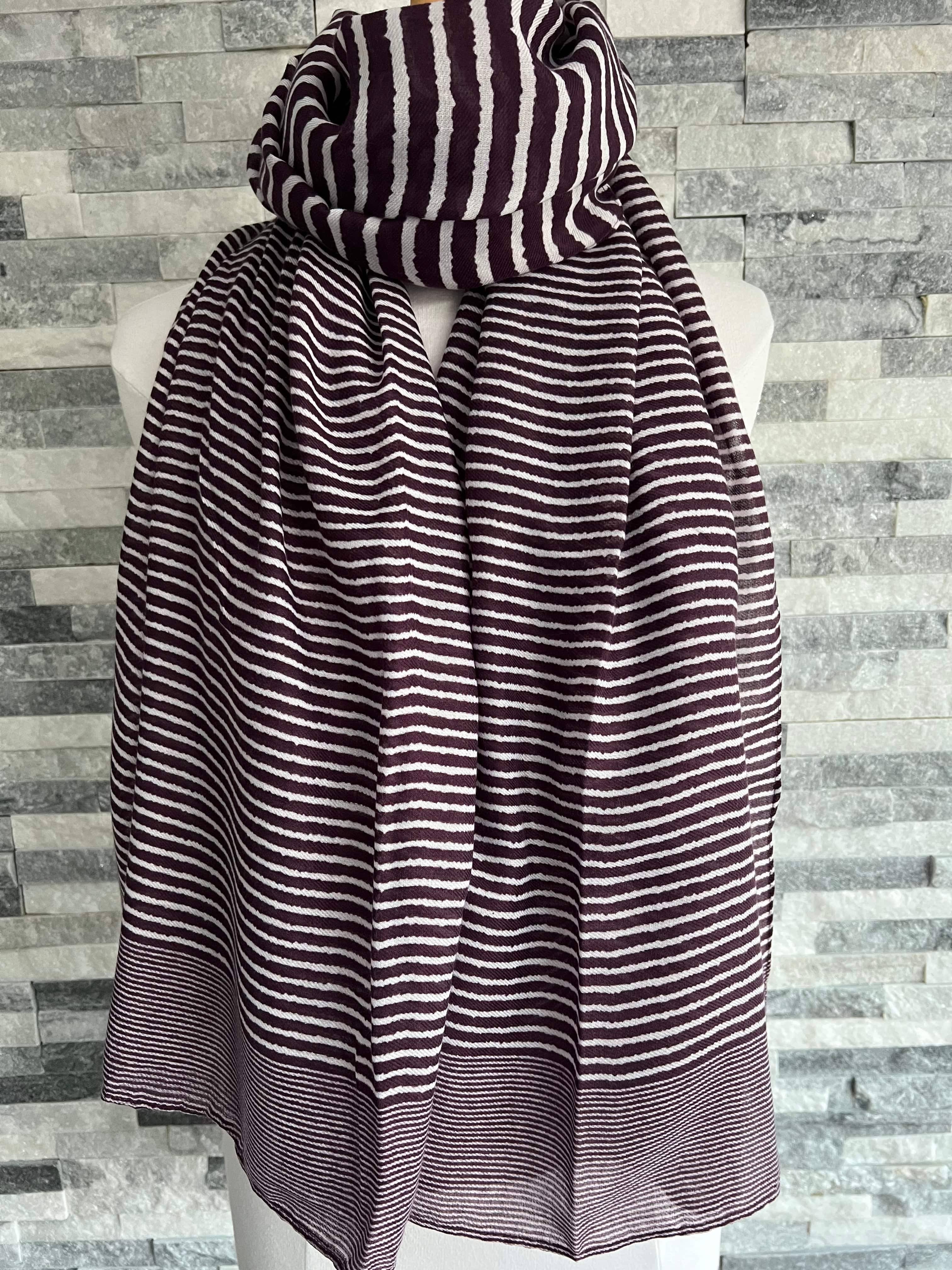 Cross Striped Scarf