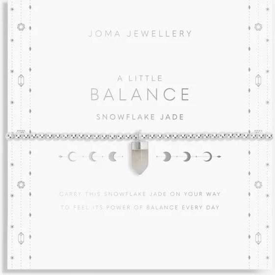 A Little Balance Bracelet - Snowflake Jade