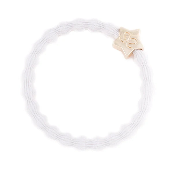 Gold Star Thin Bangle Band