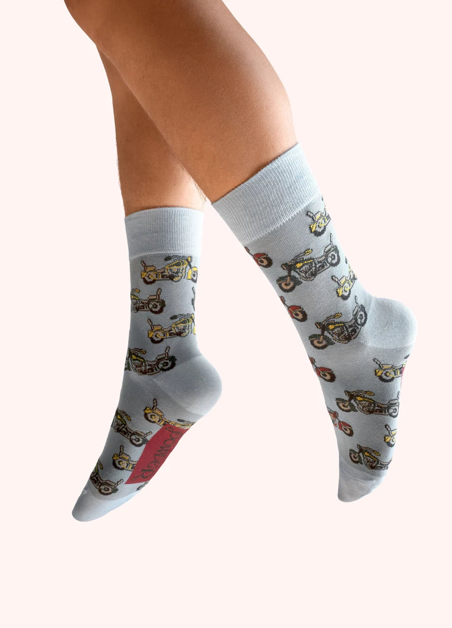 Men’s Socks - Vintage Motorbikes
