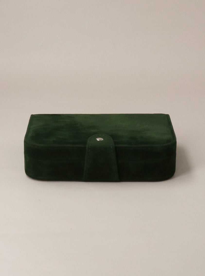 Green Velvet Jewellery Book Box