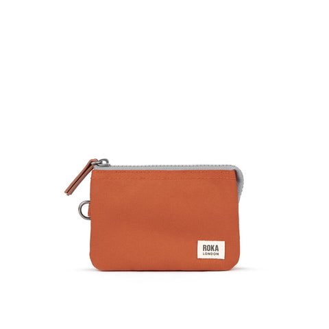 Carnaby Small Sustainable Canvas Purse - Pumpkin