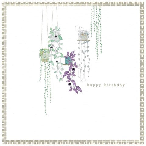 Happy Birthday - Hanging Plants