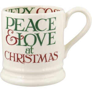 Christmas Toast 'Peace & Love' 1/2 Pint Mug