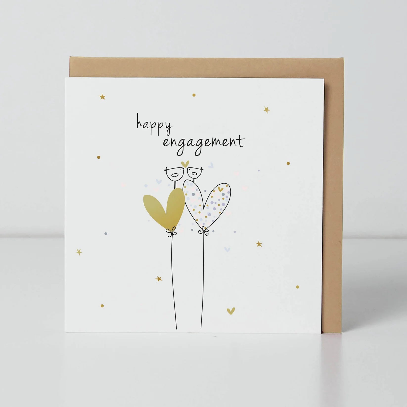 Birdie - Happy Engagement Hearts