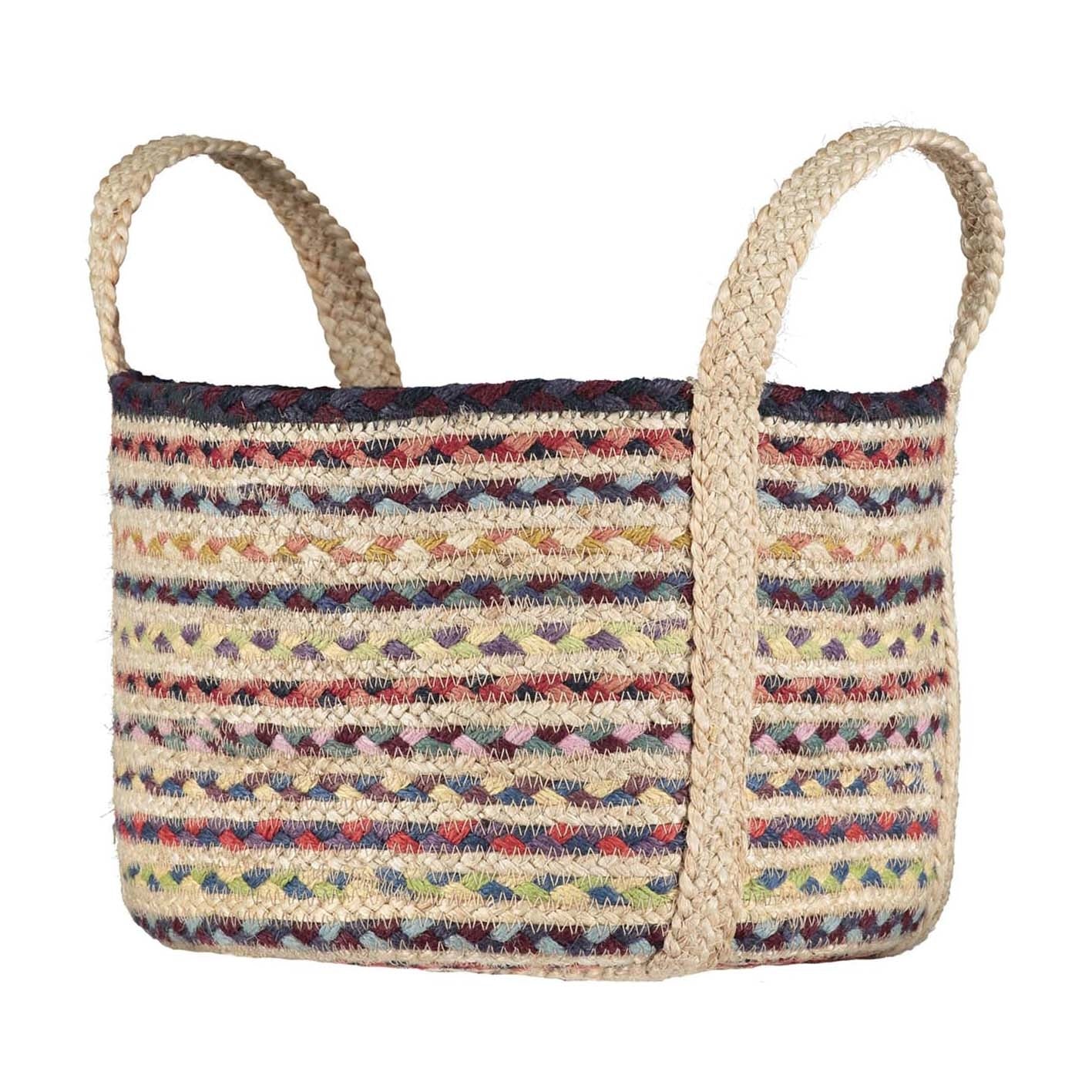 Fairisle Jute Basket