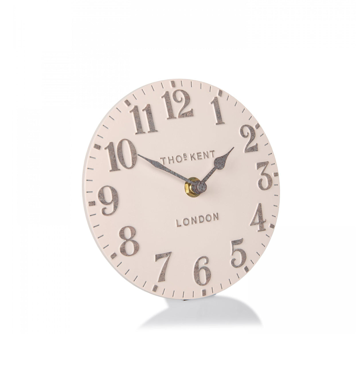 6" Arabic Mantel Clock Shy Pink