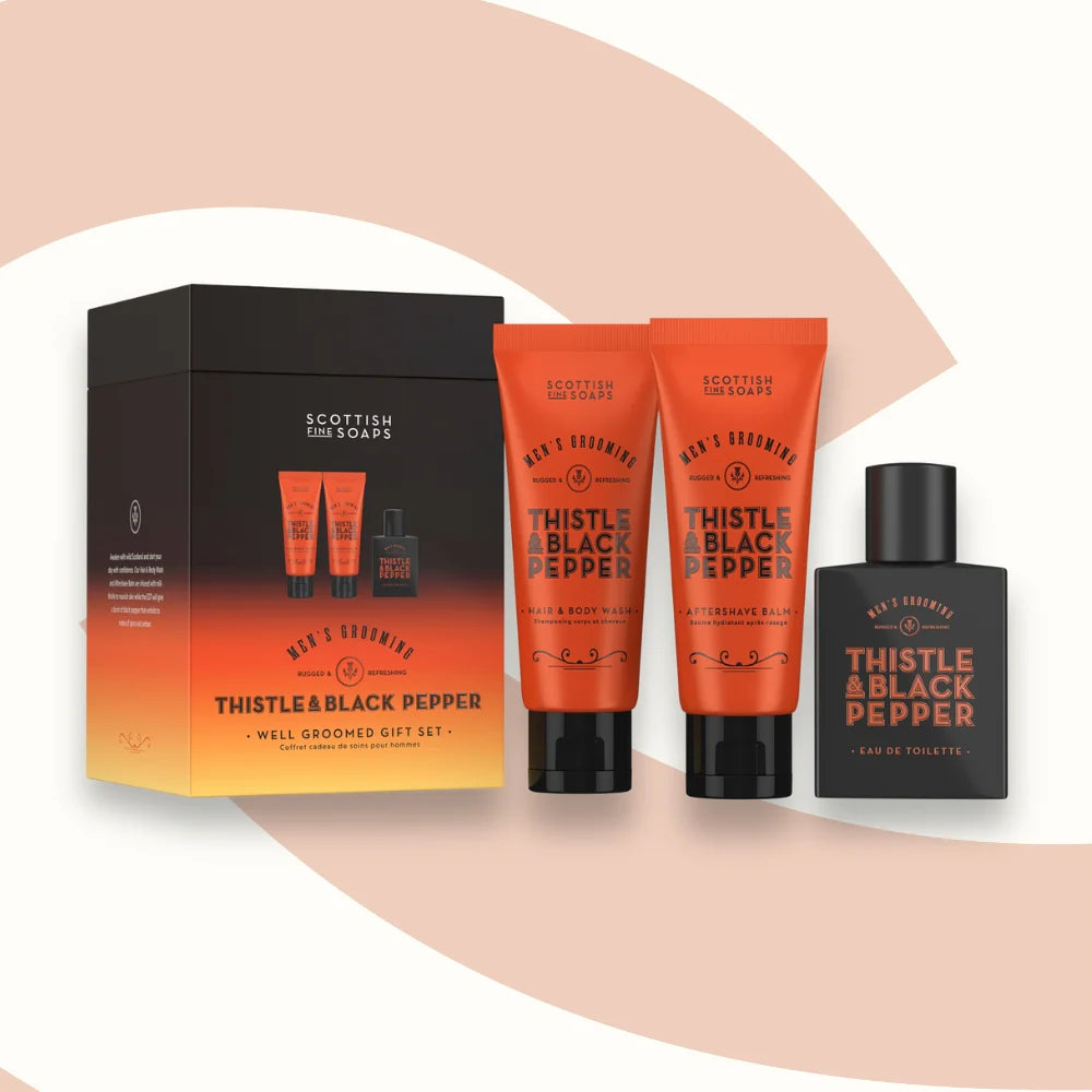 Thistle and Black Pepper Well Groomed Gift Set