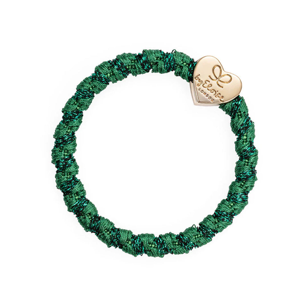 Woven Gold Heart Thick Bangle Band