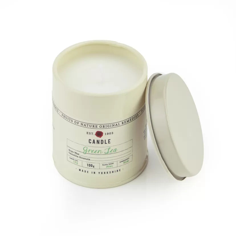 FRUITS OF NATURE SMALL CANDLE TIN 100G (3.5OZ)- Green Tea