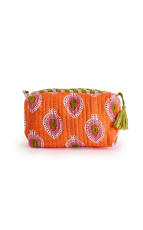 Jaipur Make-up Bag - Orange