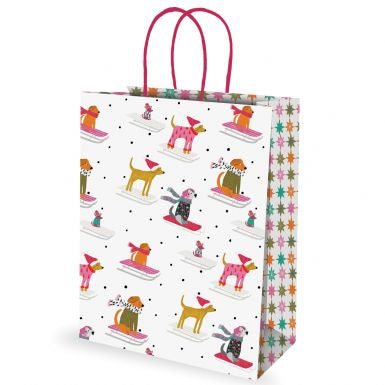 Large Gift Bag - Dog Sled