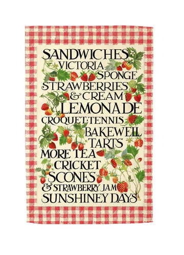 Emma Bridgewater Strawberries & Gingham Tea Towel