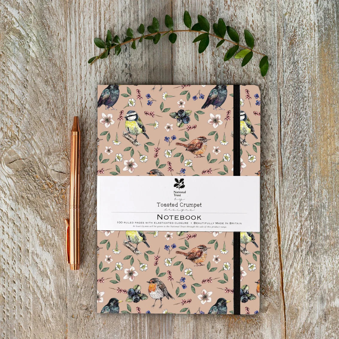 Garden Birds A5 Lined Notebook