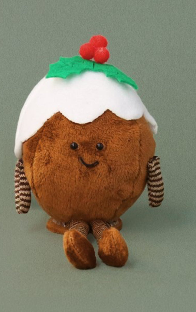 Fabric Christmas Pudding Man Decoration